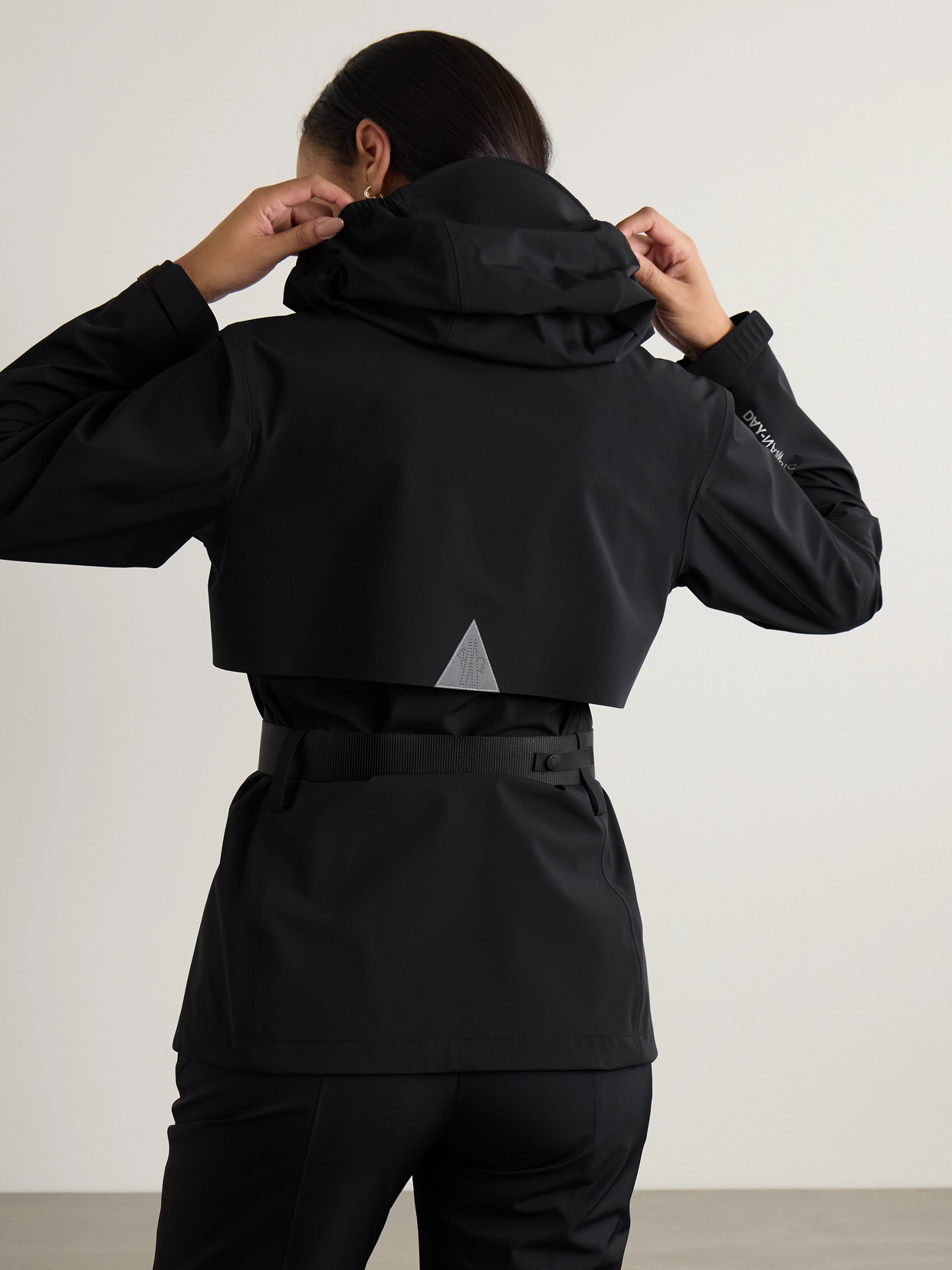 Grenoble - Fex Hooded Belted Stretch-Shell Jacket
