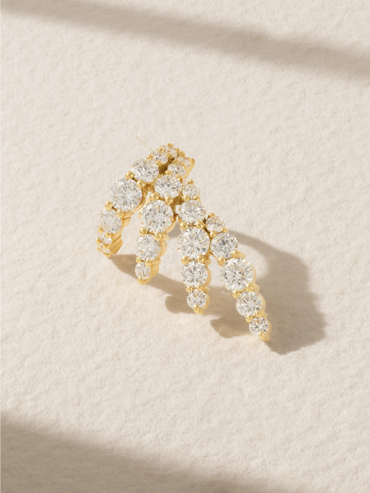 Melissa Kaye - Maya 18-karat Gold Diamond Ear Cuff - One size