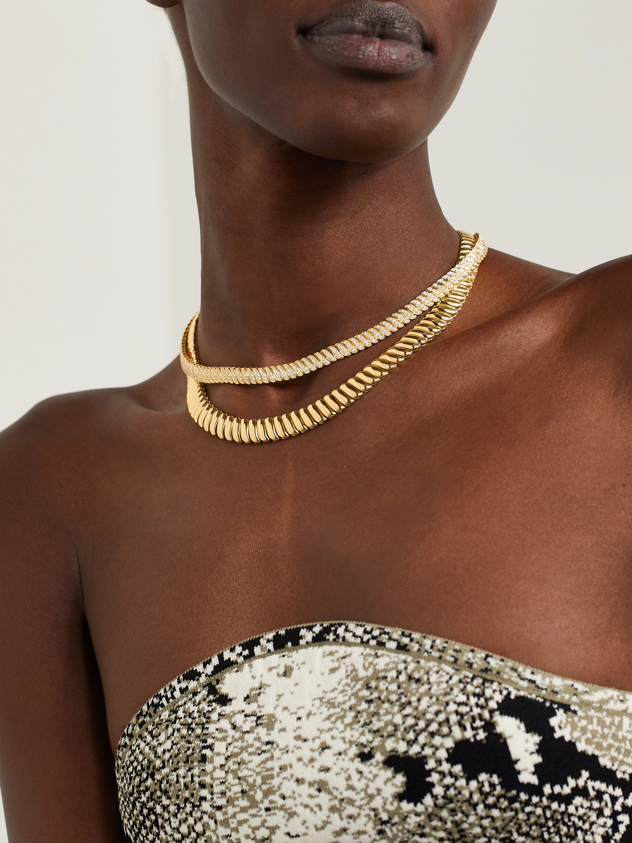 Anita Ko Zoe 18-karat Gold Choker In Gold
