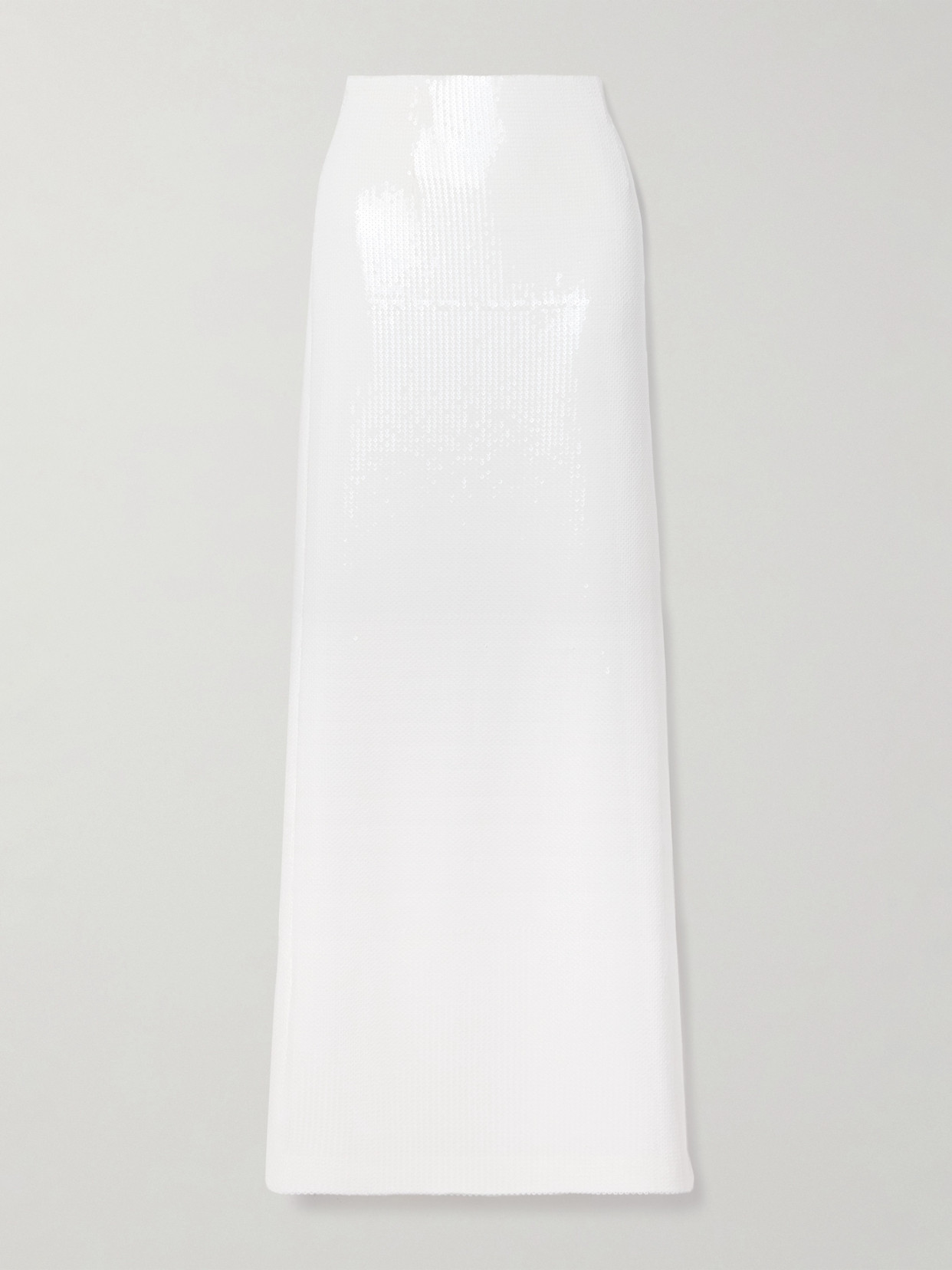Galvan - Beating Heart Sequined Tulle Maxi Skirt - Off-white
