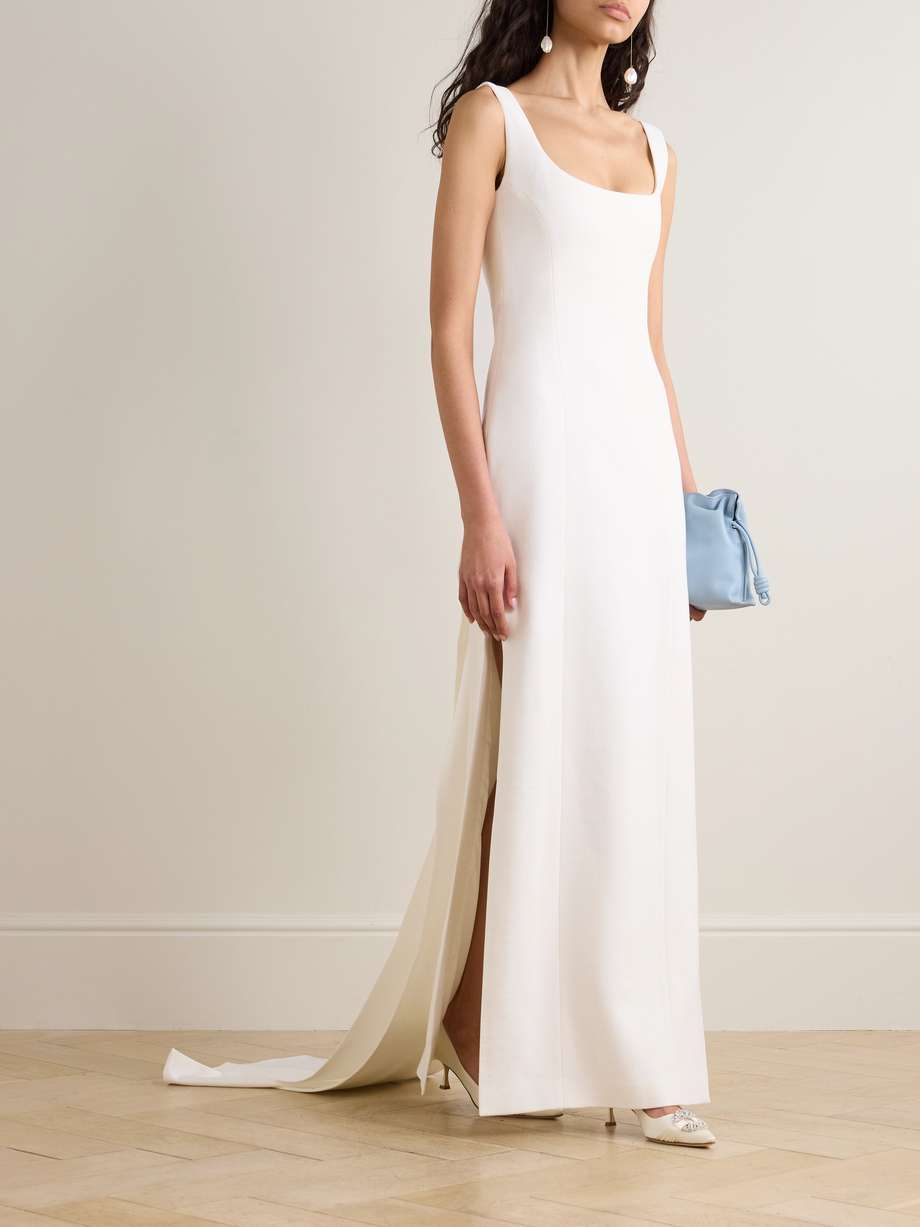 fiorentina draped satin gown