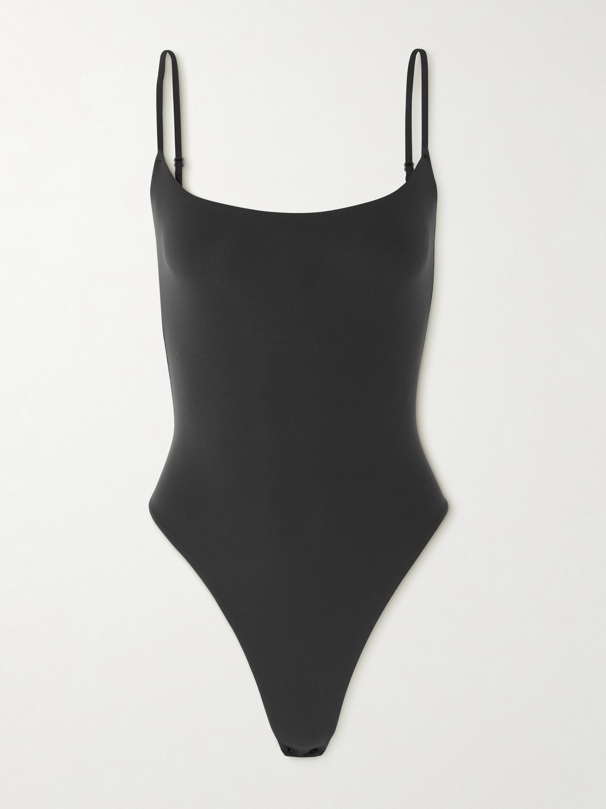 Skims Fits Everybody Cami Thong Bodysuit In Black