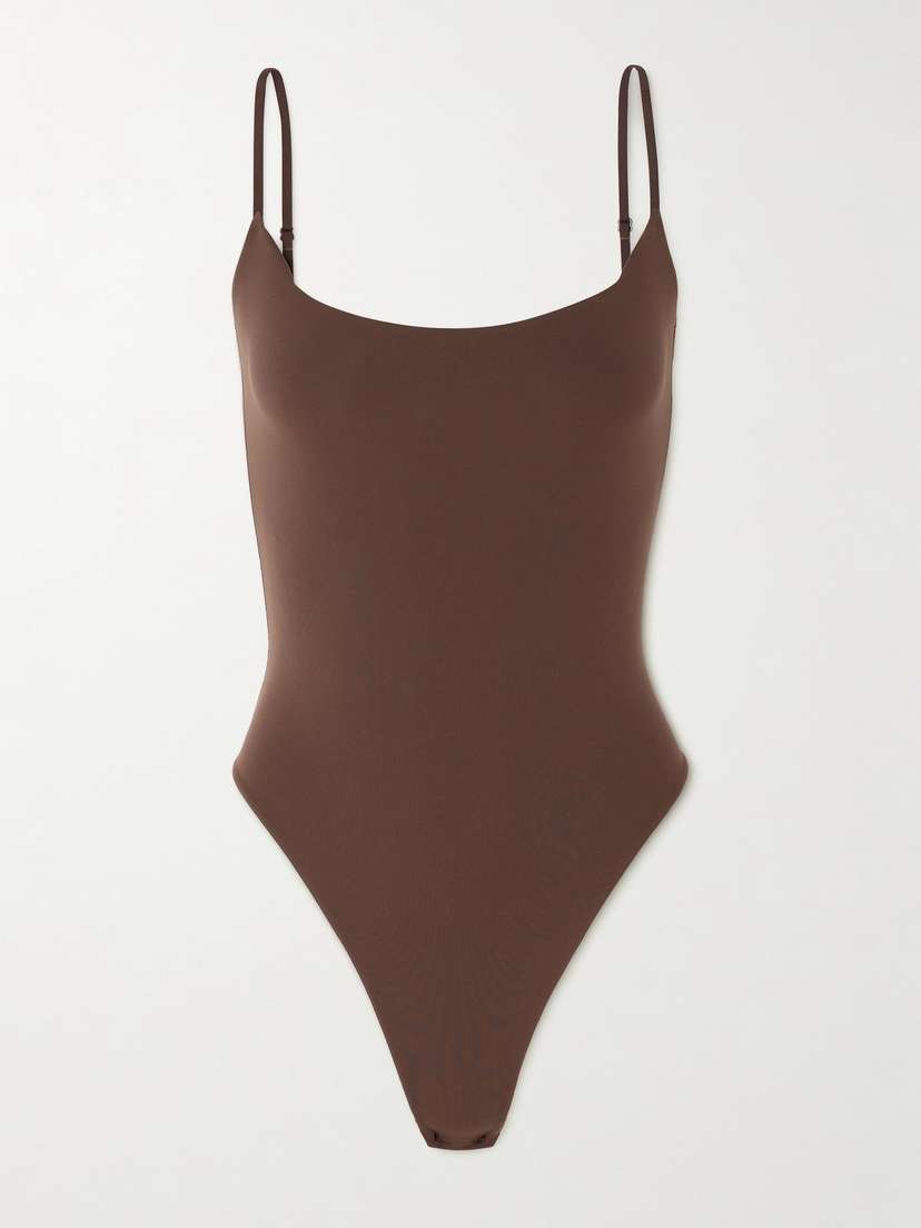 Skims Fits Everybody Cami Thong Bodysuit - Cocoa