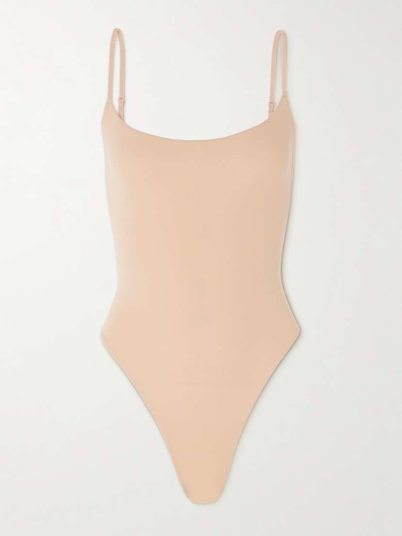 Skims Fits Everybody Cami Thong Bodysuit - Clay