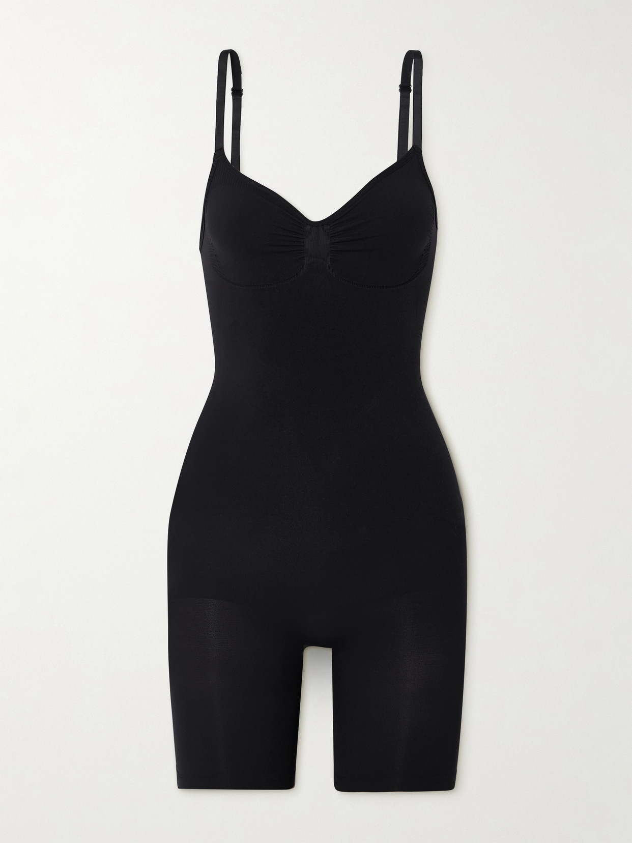 Skims - Seamless Sculpt Mid Thigh Bodysuit - Onyx