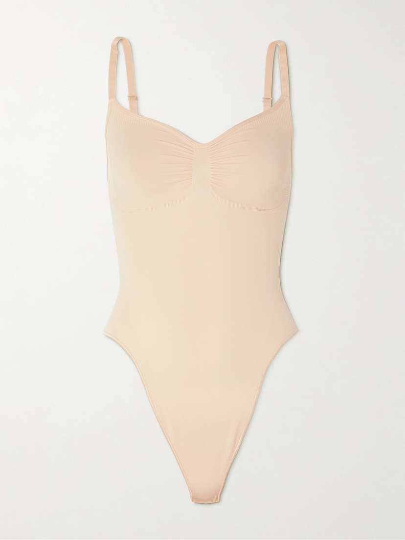 Skims Seamless Sculpt Thong Bodysuit - Sand