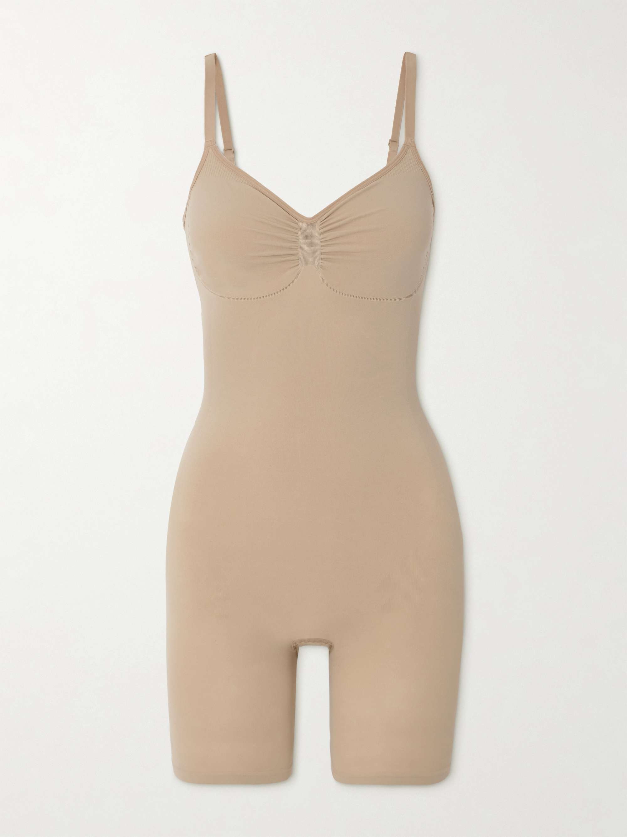 SKIMS Seamless Sculpt Mid Thigh Bodysuit - Clay