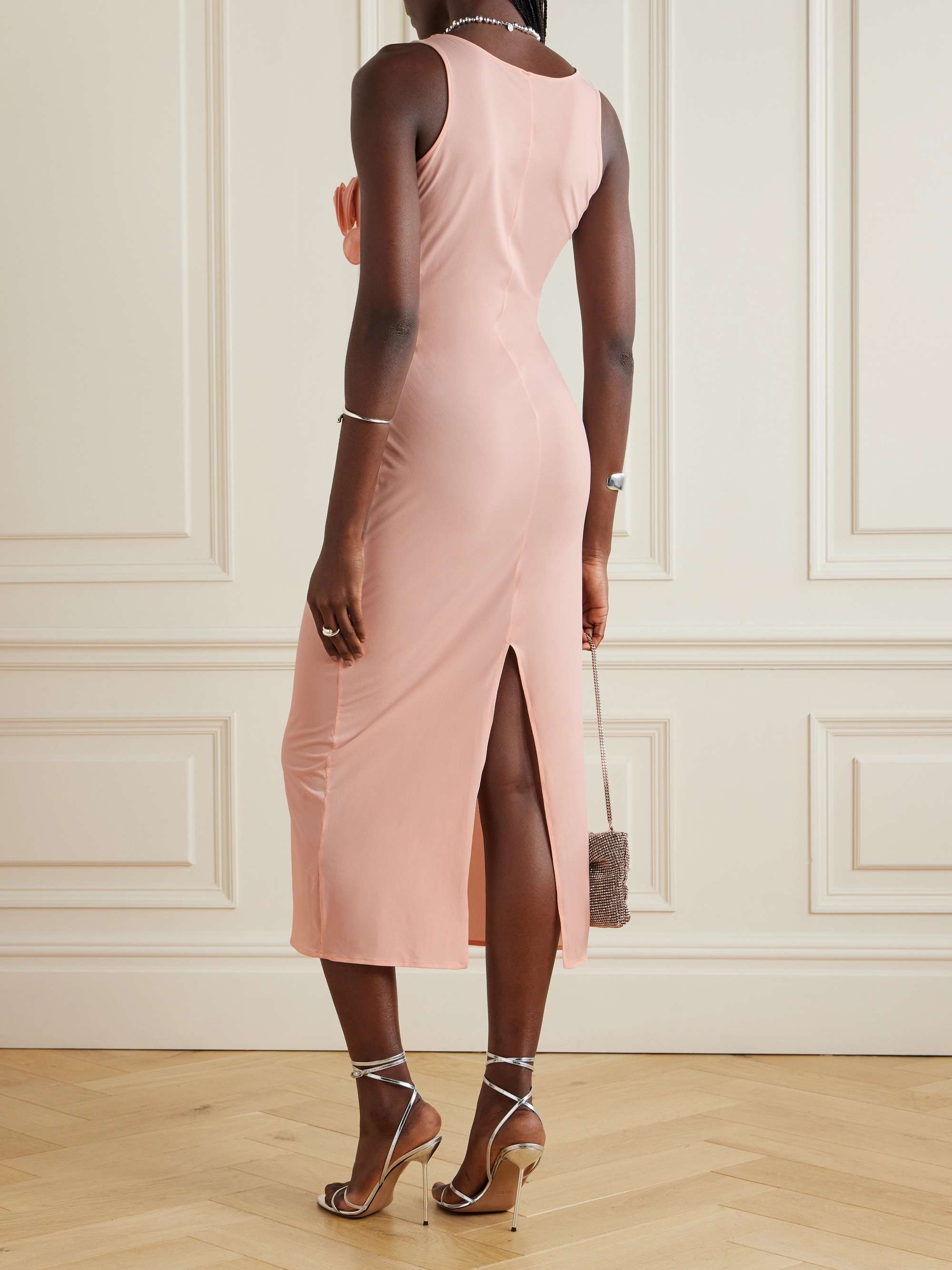 MAGDA BUTRYM Appliquéd stretch-jersey midi dress | NET-A-PORTER