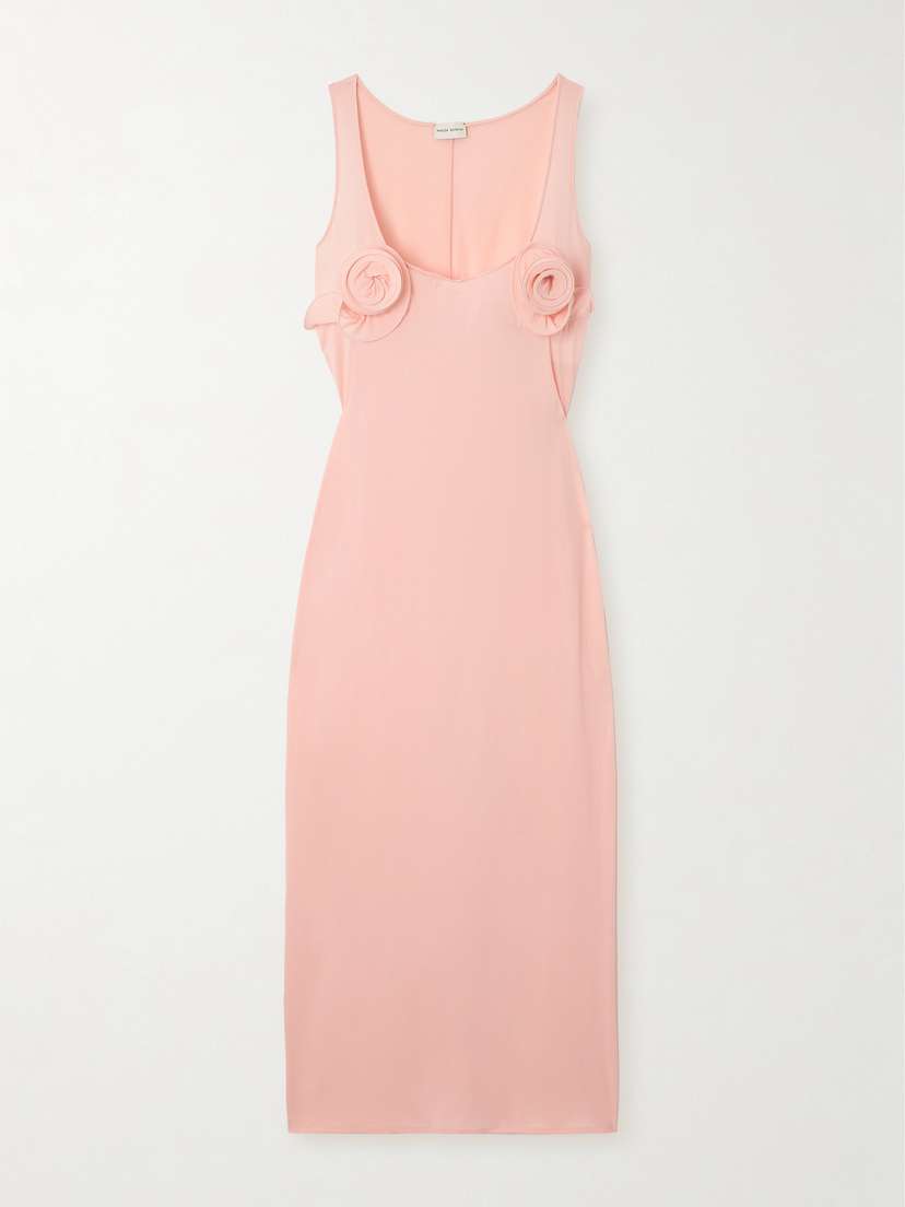 Magda Butrym Appliquéd Stretch-jersey Midi Dress