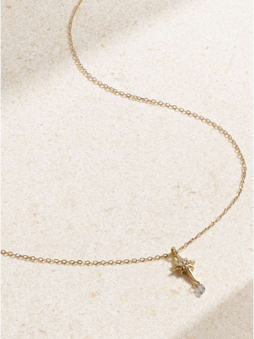 Persée North Star 18-karat Gold Diamond Necklace