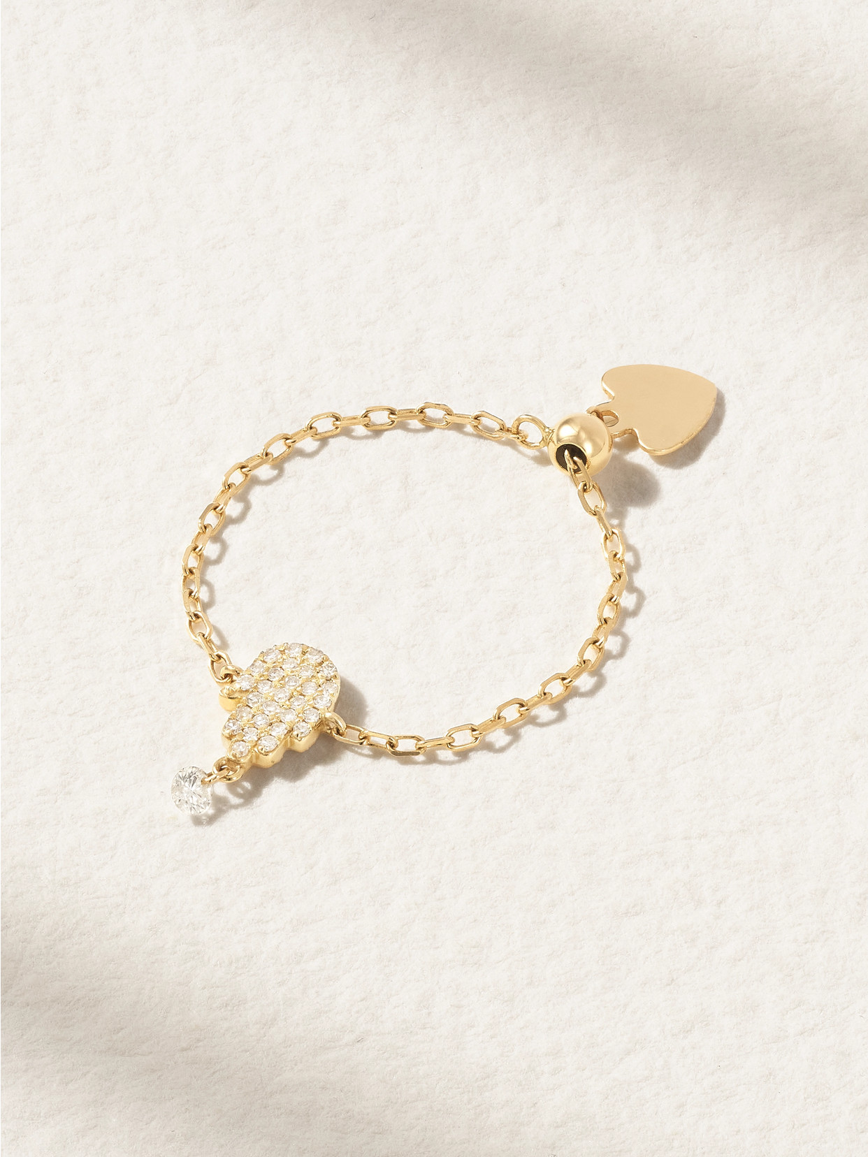 Persée - Hand Of Fatima 18-karat Gold Diamond Ring - One size