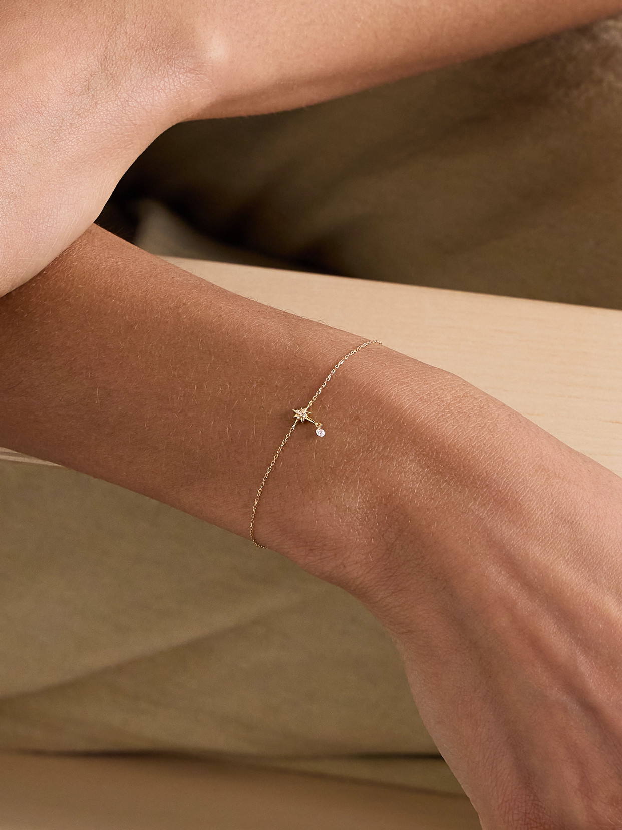 Persée Séléné 18-karat Gold Diamond Bracelet In Gold