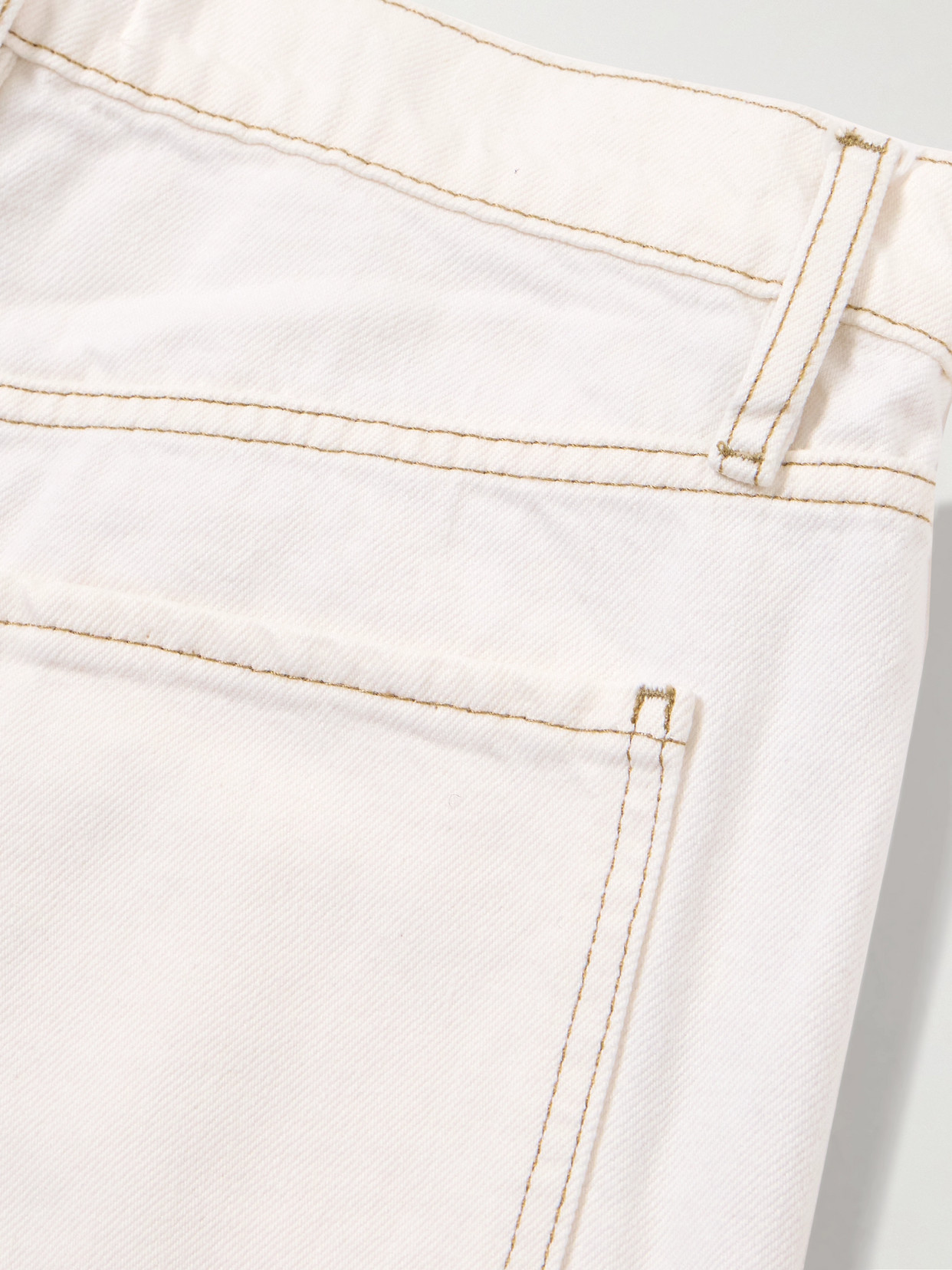 Frame Le Jane Cropped High-rise Wide-leg Jeans In White