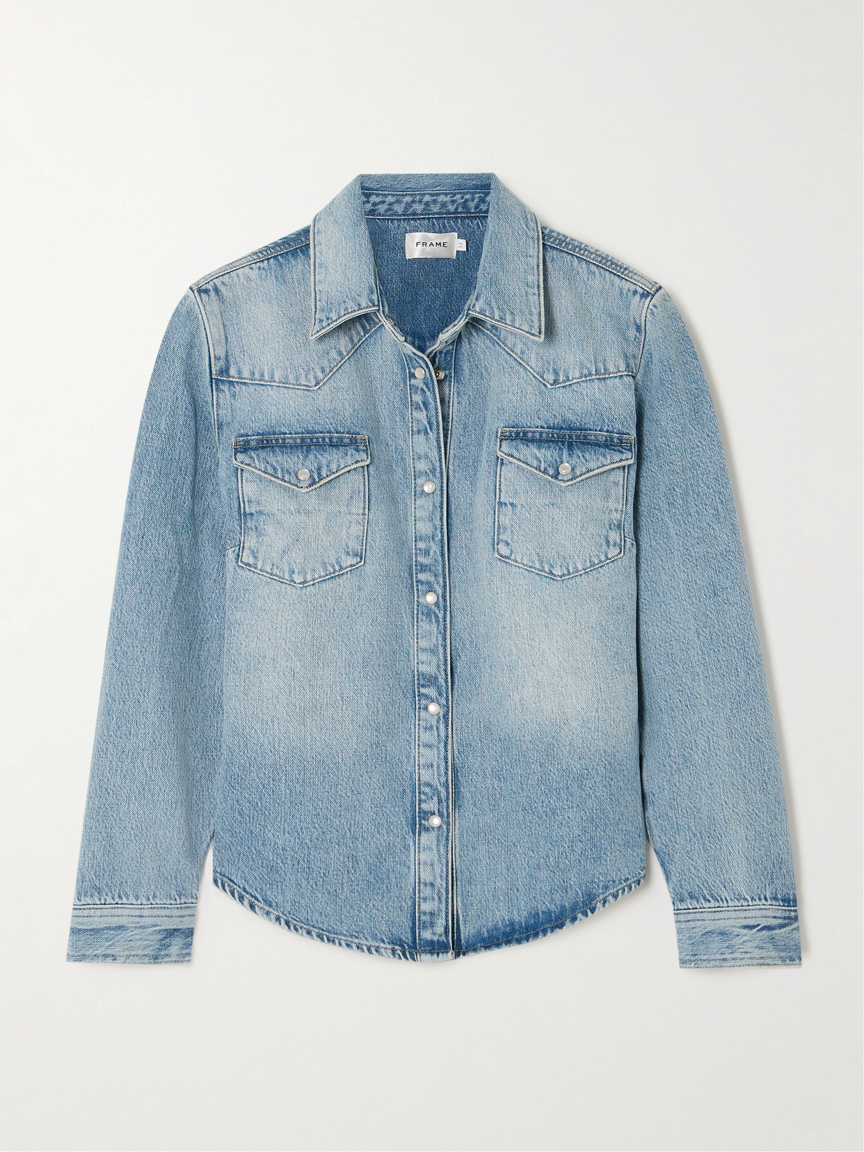 Frame Heritage Denim Shirt In Blue