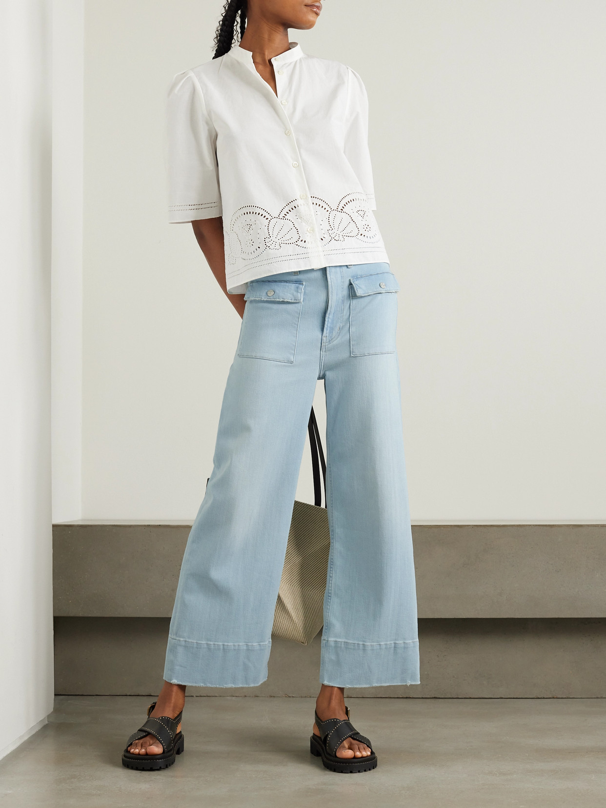 The 70S Cropped Wide- Leg