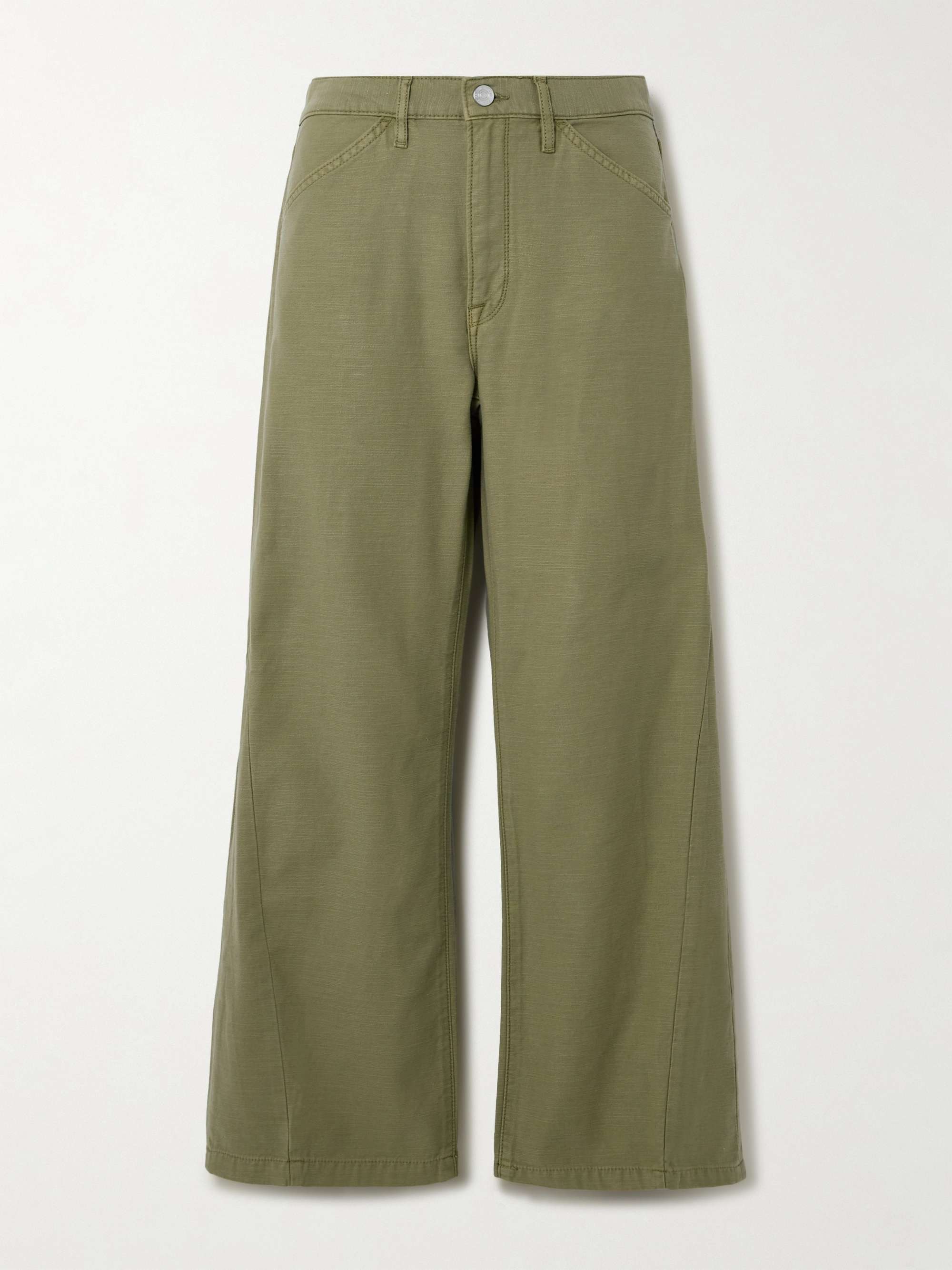 FRAME Le Baggy Palazzo mid rise straight leg jeans NET A PORTER