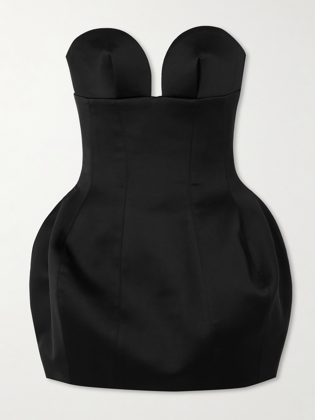 Mônot - Satin Mini Dress - Black