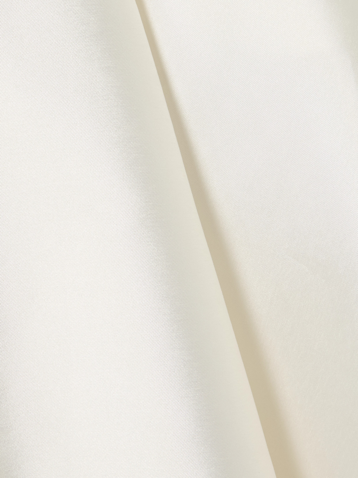 Halfpenny London Strapless Pleated Mikado Midi Dress In Ivory