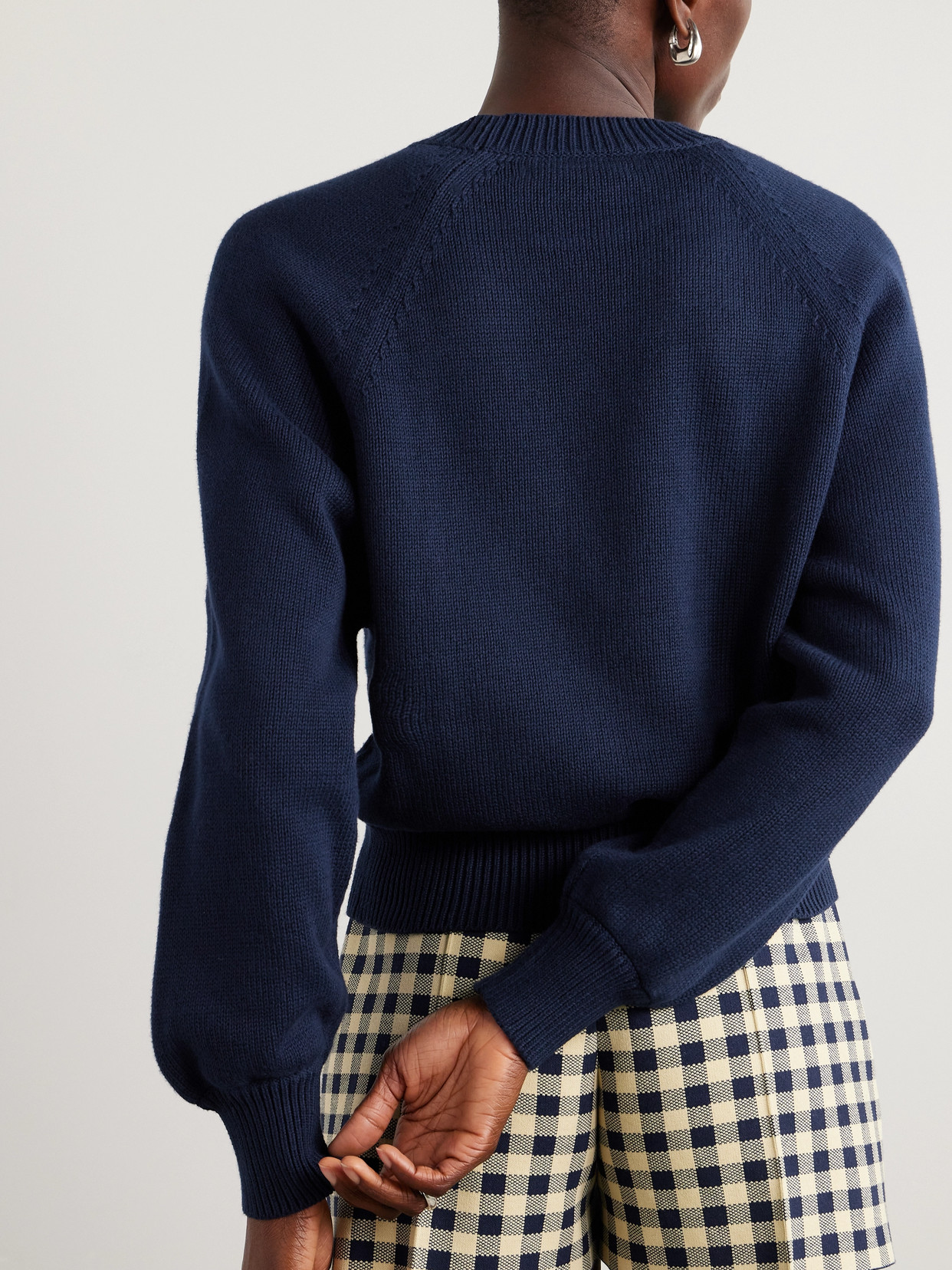 High Sport Cotton-blend Sweater In Blue