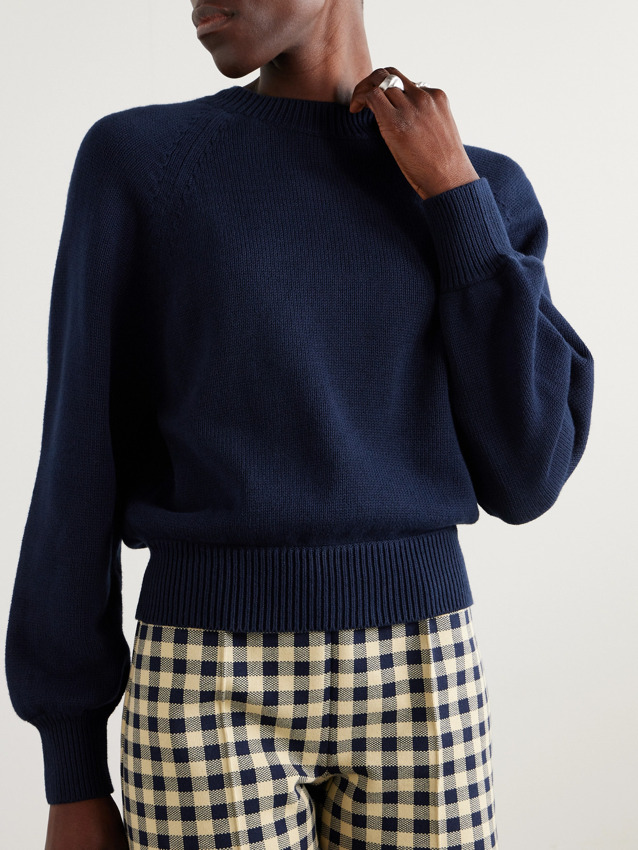 High Sport Cotton-blend Sweater In Blue