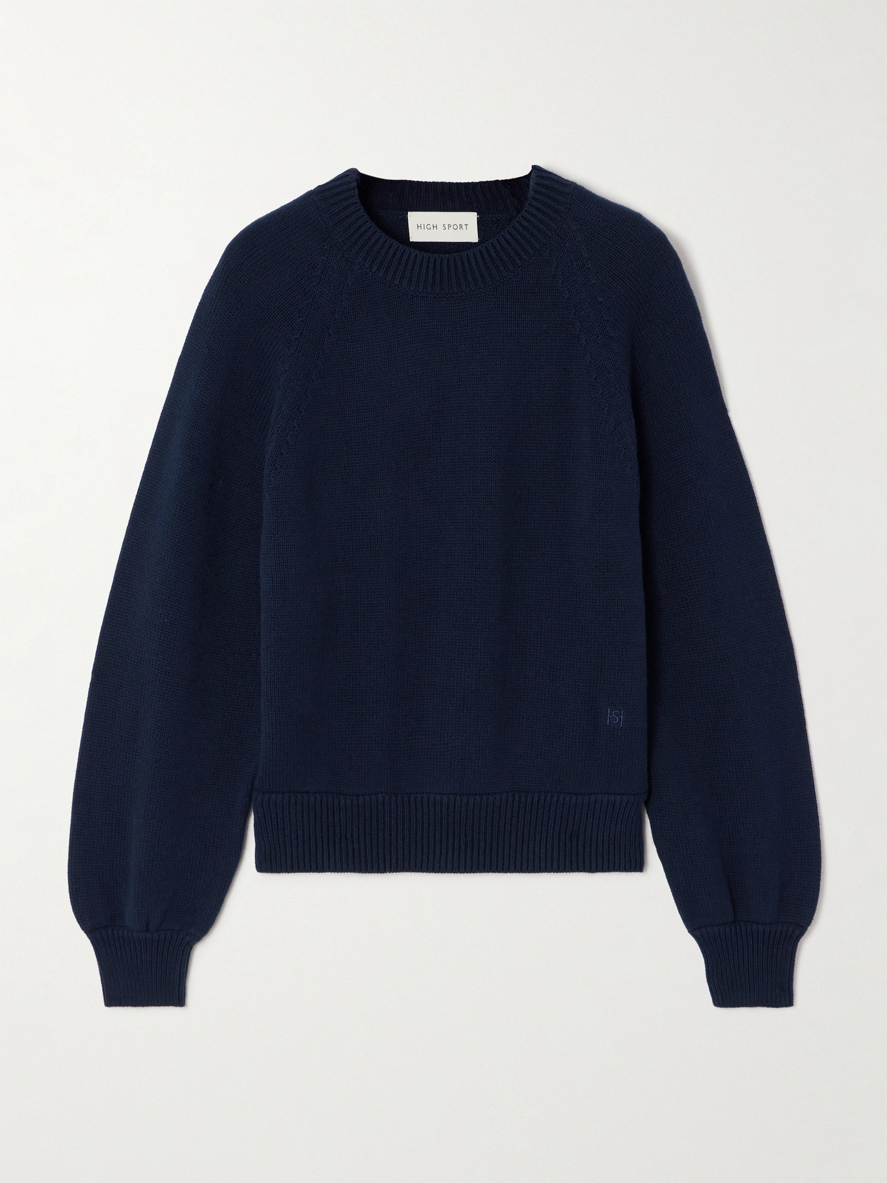 HIGH SPORT - Cotton-blend Sweater - Blue