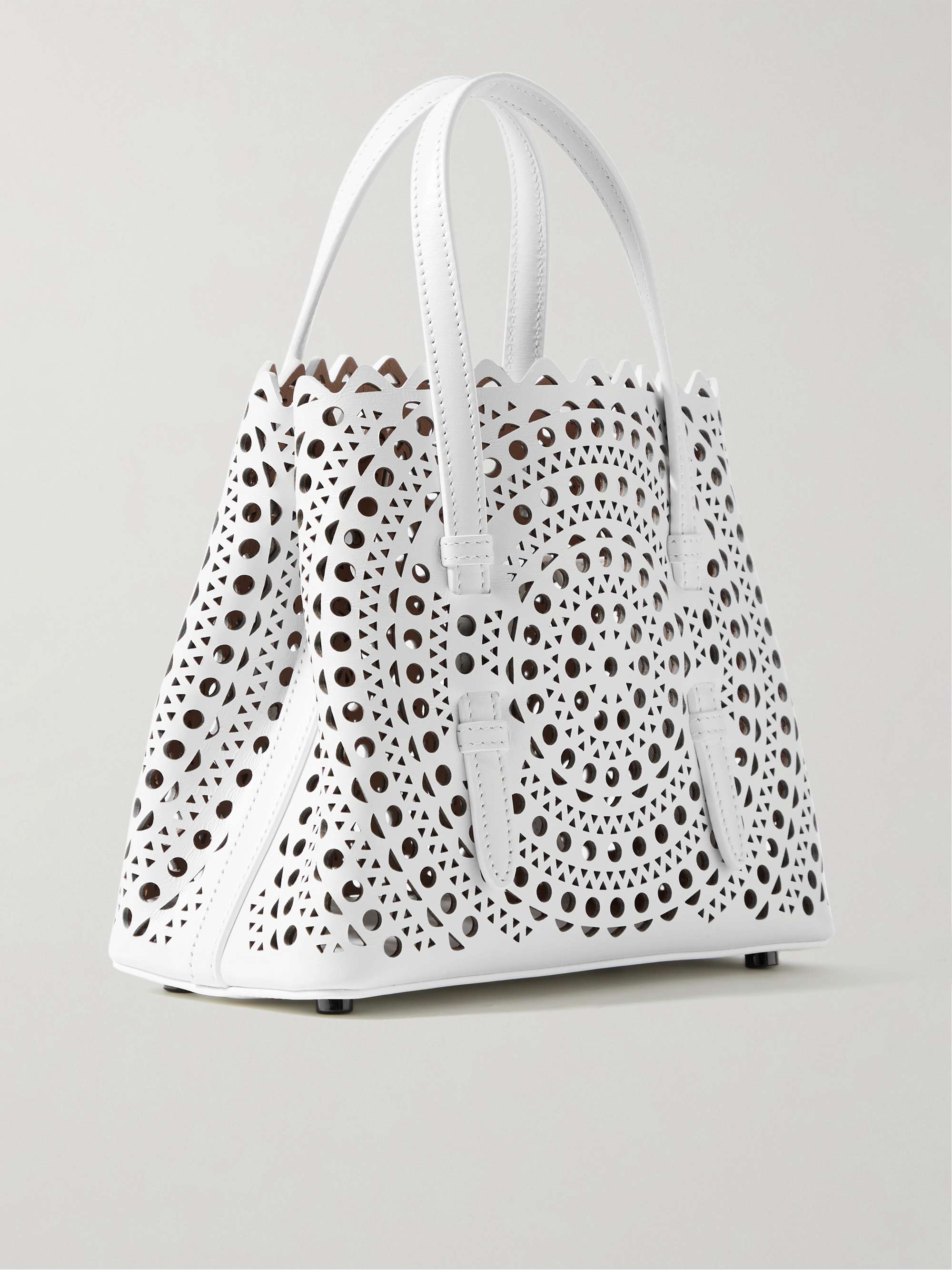 ALAÏA Mina 20 laser-cut leather tote