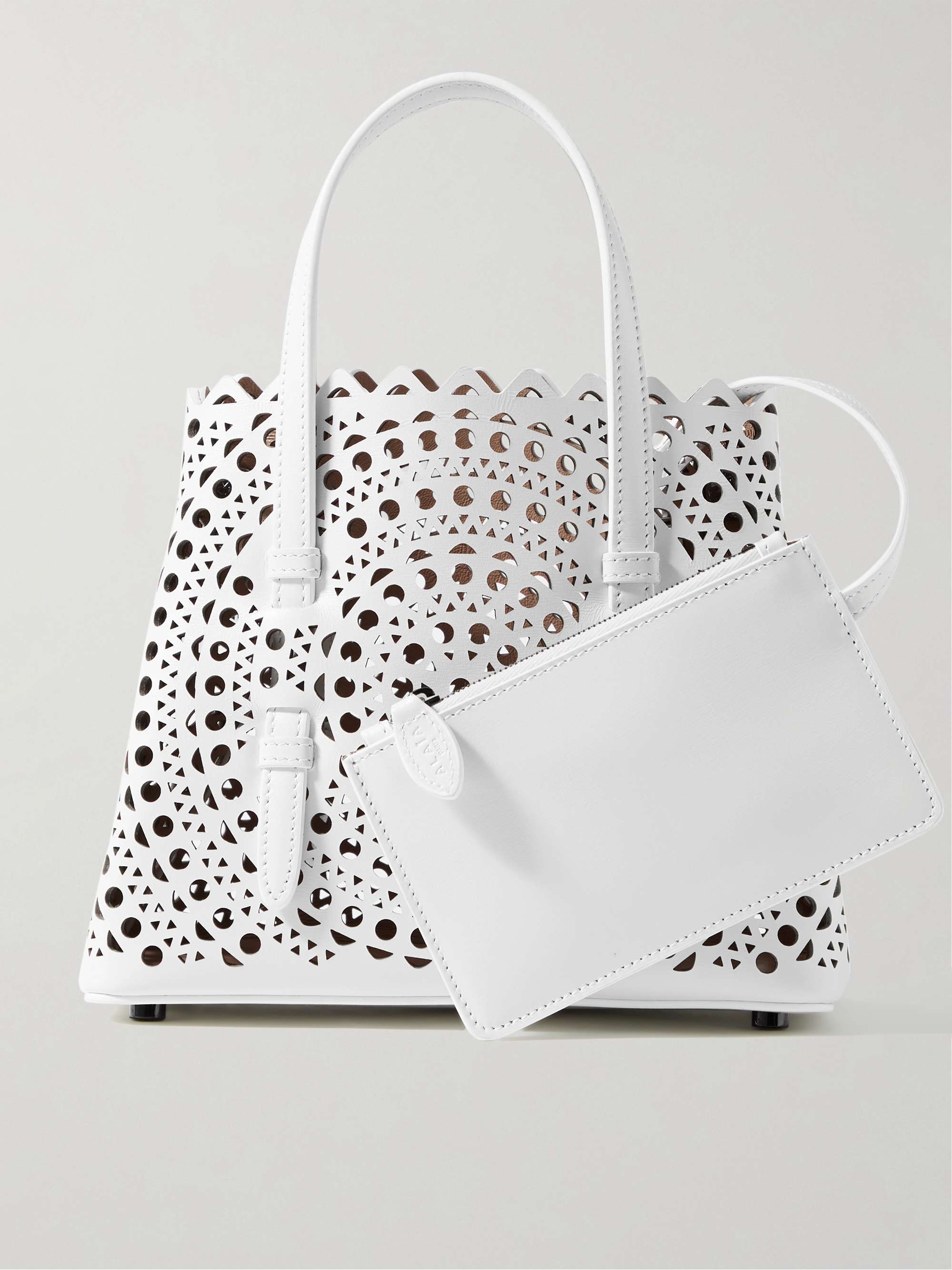 ALAÏA Mina 20 laser-cut leather tote
