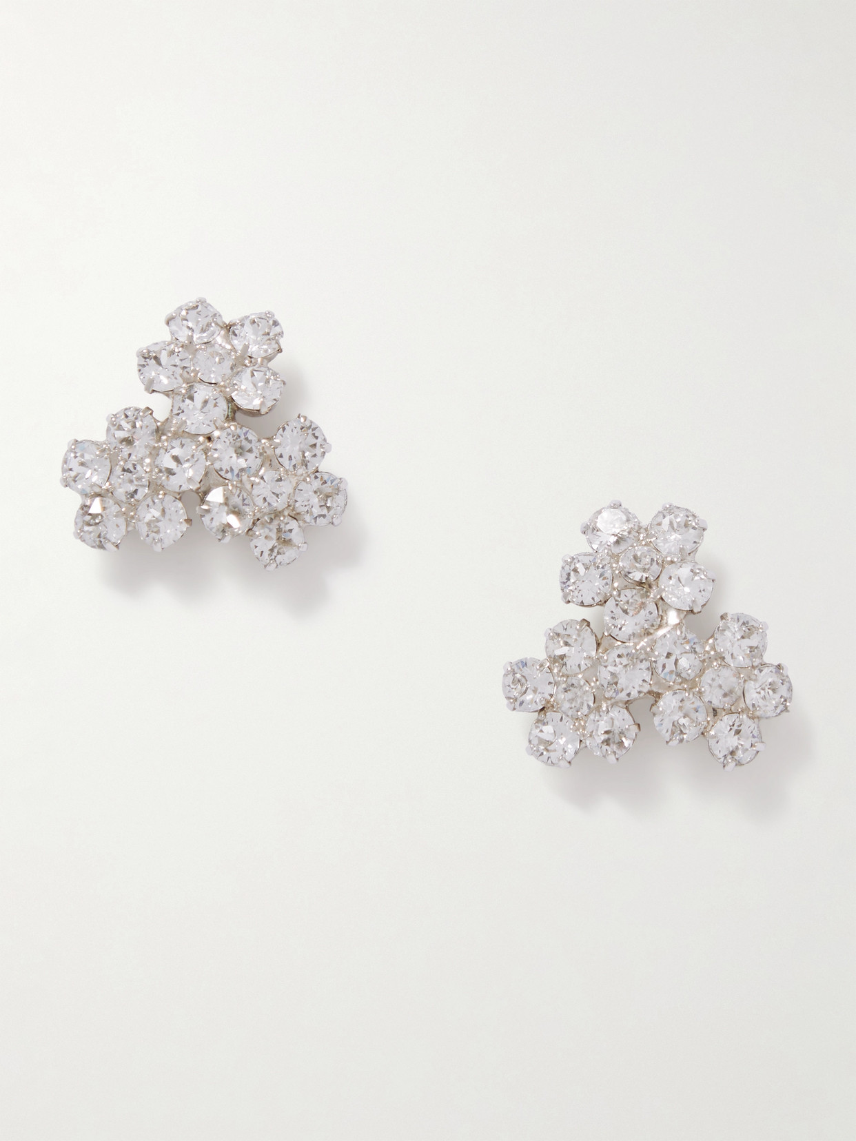 Jennifer Behr - Violet Silver-plated Swarovski Crystal Earrings - White gold