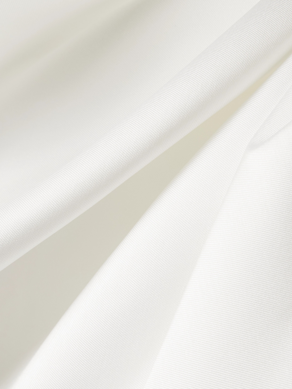 Solace London Priya One-shoulder Gathered Satin-twill Gown In White
