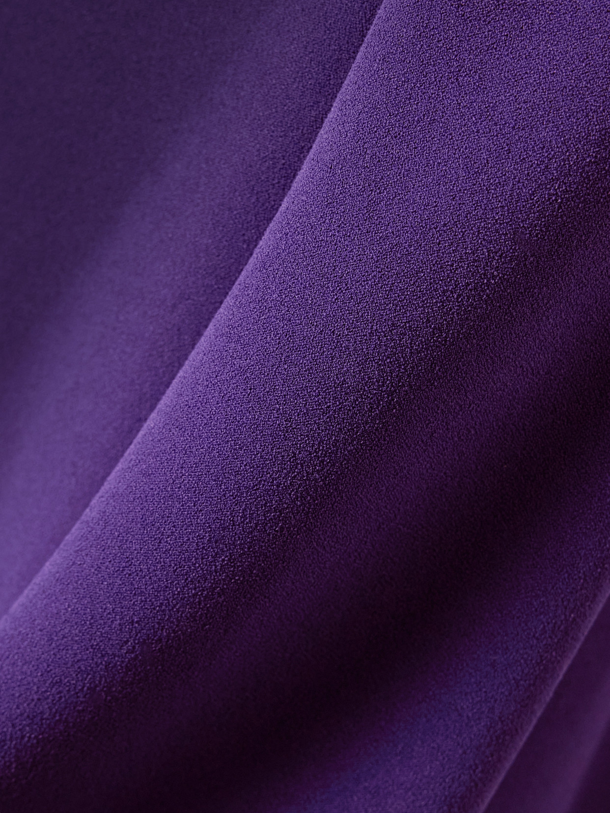 Solace London Kaila Cape-effect Crepe Gown In Purple