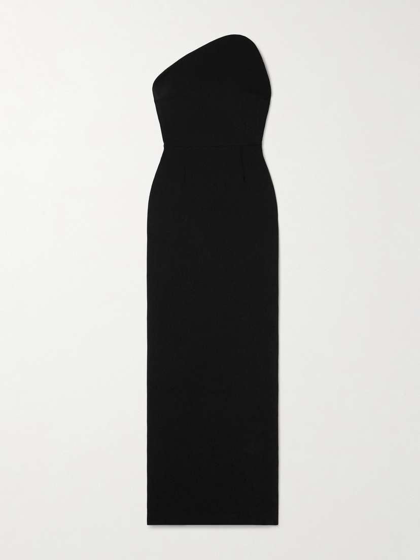 Solace London Eve Strapless Crepe Gown - UK 16