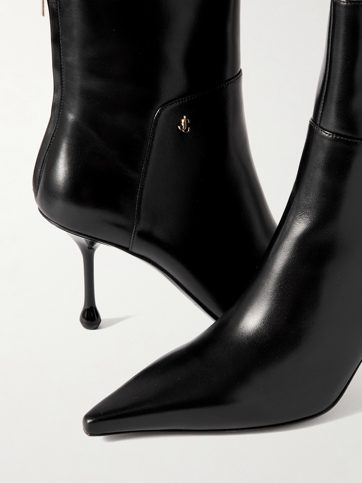 JIMMY CHOO CYCAS 80 LEATHER ANKLE BOOTS