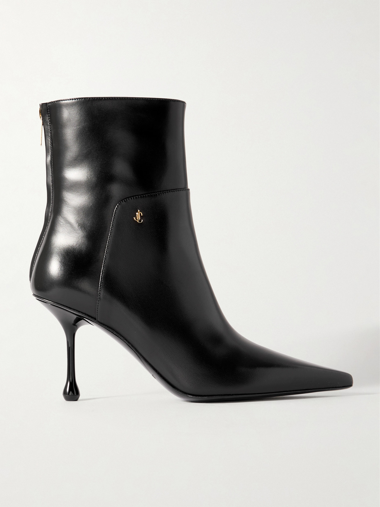 JIMMY CHOO CYCAS 80 LEATHER ANKLE BOOTS