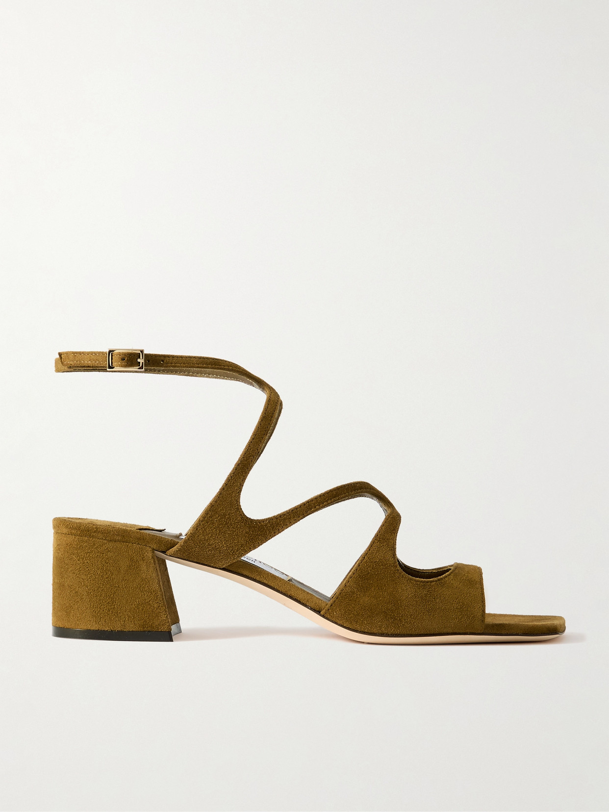 Jimmy Choo Azilia 45 Suede Sandals In Green