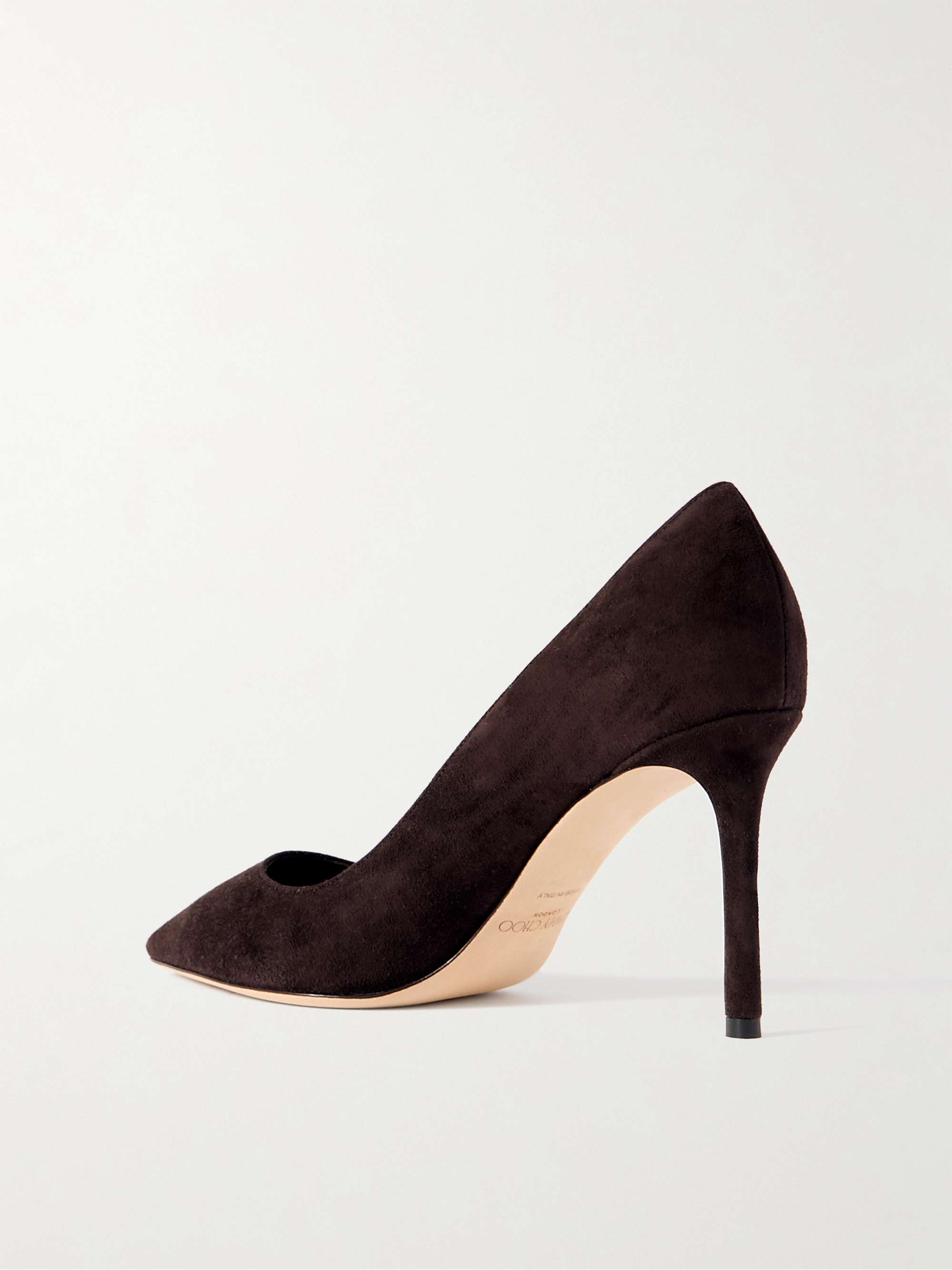 JIMMY CHOO Romy 85 suede pumps | NET-A-PORTER