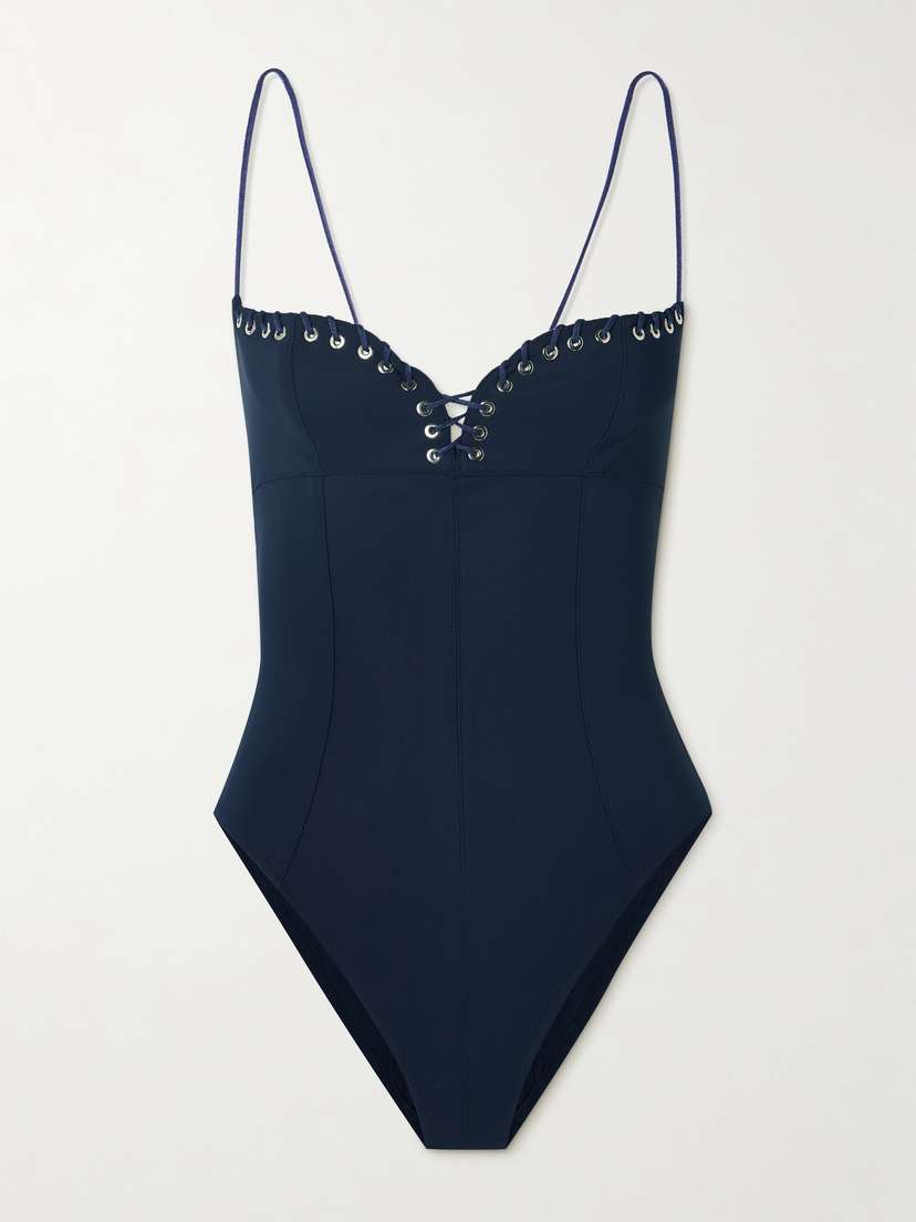 Ludovic de Saint Sernin Whipstitched Swimsuit - x small