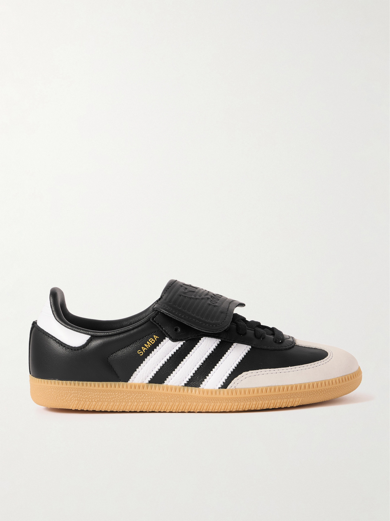 adidas Originals - Samba Lt Nubuck-trimmed Leather Sneakers - Black