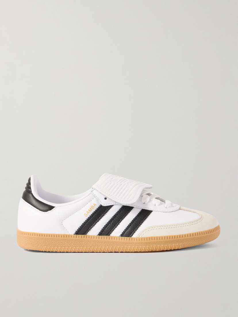 adidas Originals Samba Lt Nubuck-trimmed Leather Sneakers - UK 9