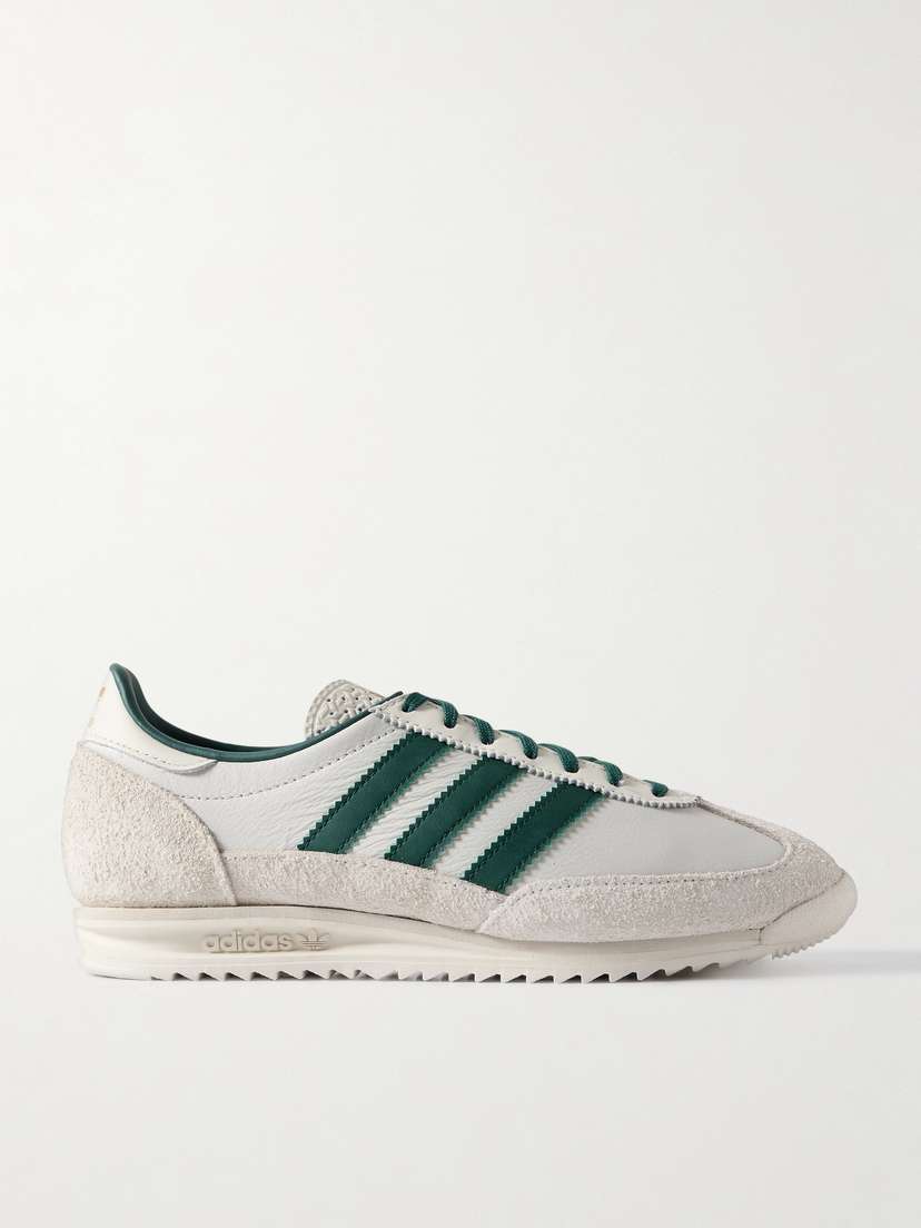 adidas Originals Sl 72 Og Suede-trimmed Leather Sneakers