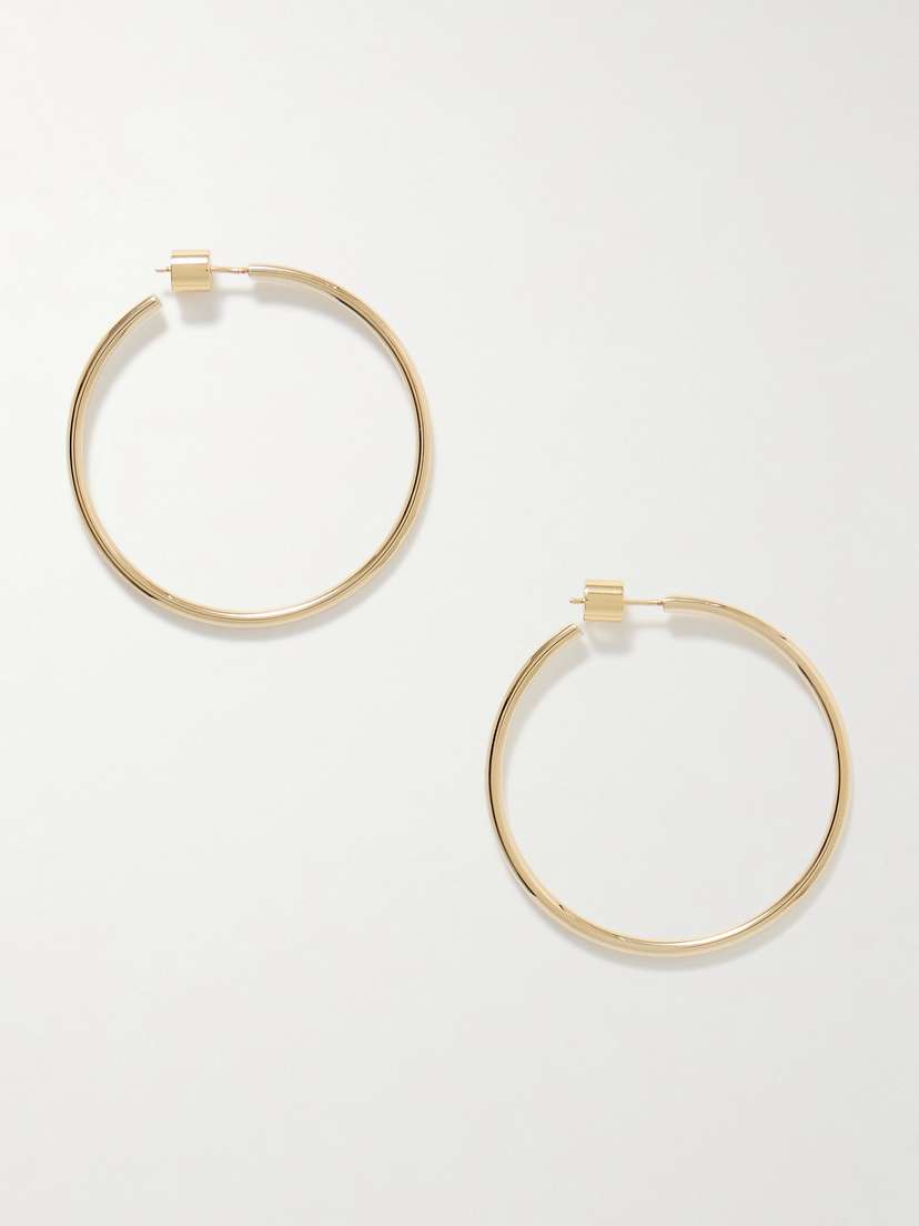 Jennifer Fisher Baby Thread Gold-plated Hoop Earrings
