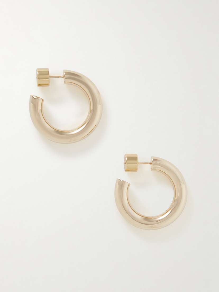 Jennifer Fisher Natasha Huggies Gold-tone Hoop Earrings