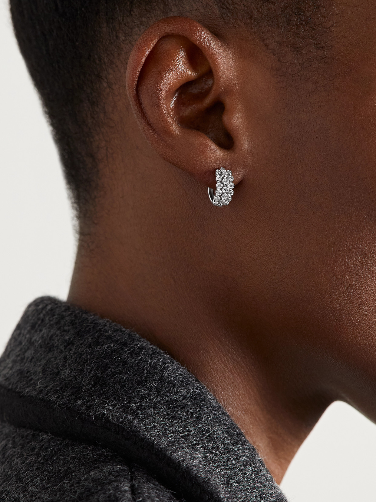 Anita Ko 18-karat White Gold Diamond Hoop Earrings In Gold