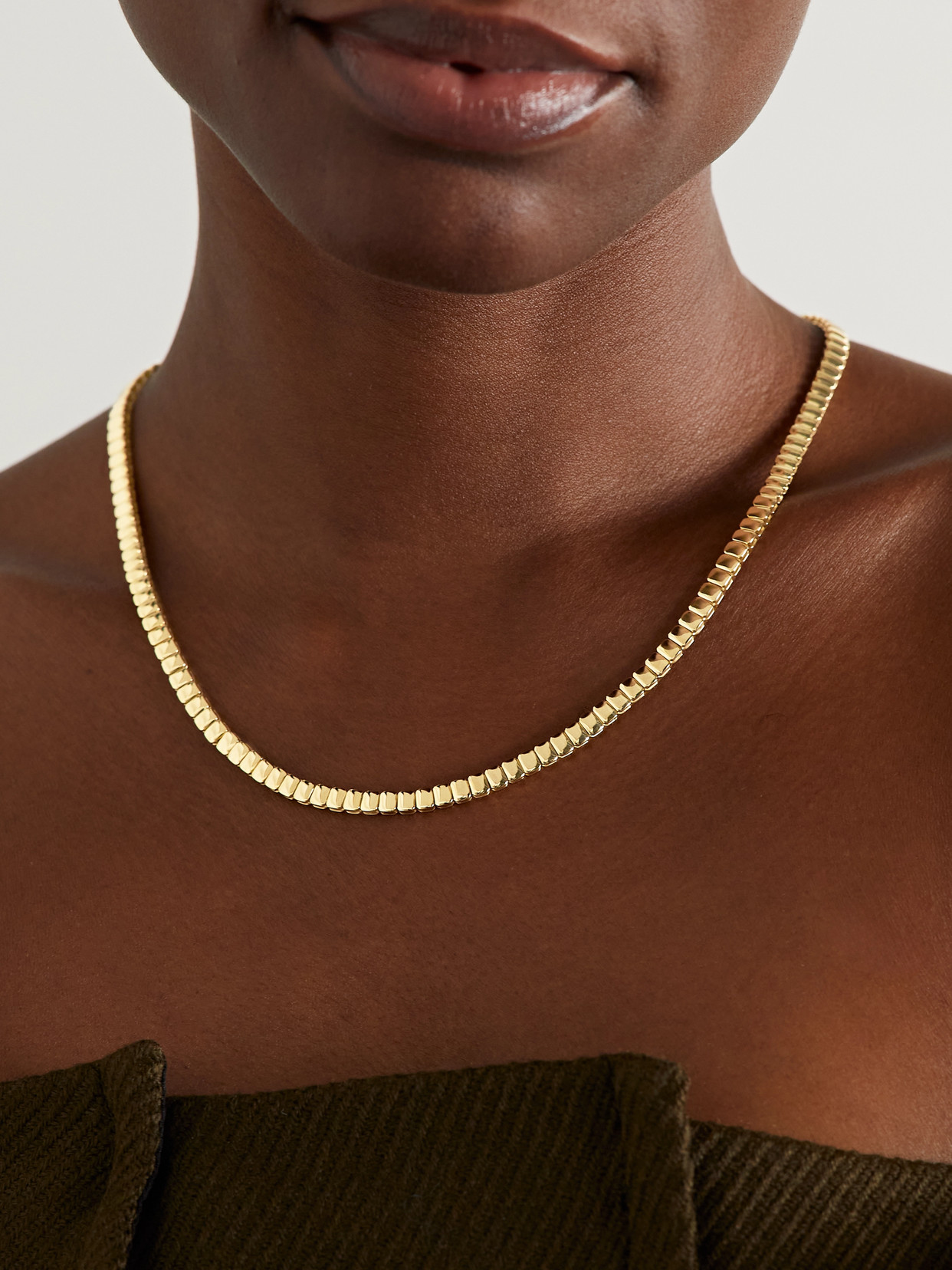 Shop Anita Ko 18-karat Gold Necklace