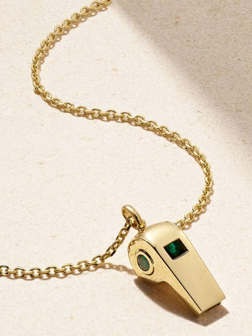 Anita Ko 18-karat Gold Emerald Necklace