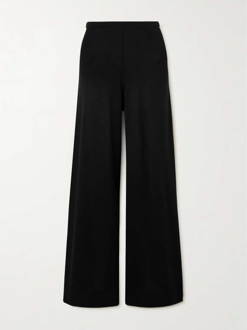 TOTEME Silk And Cashmere-blend Wide-leg Pants - xx small