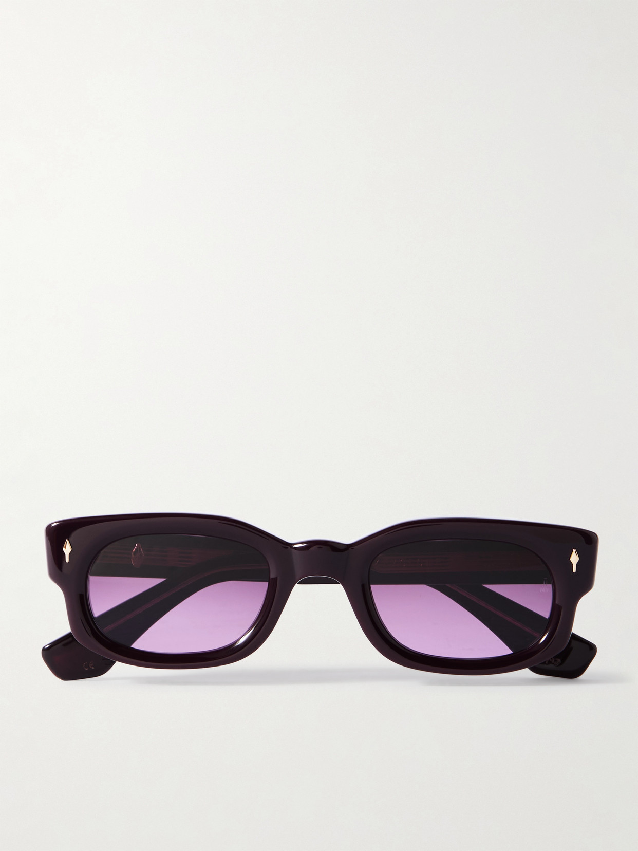 Jacques Marie Mage Whiskeyclone Rectangle-frame Acetate Sunglasses In Purple