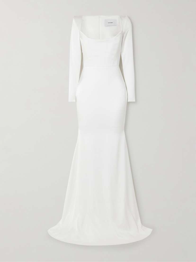 Alex Perry Satin-crepe Gown