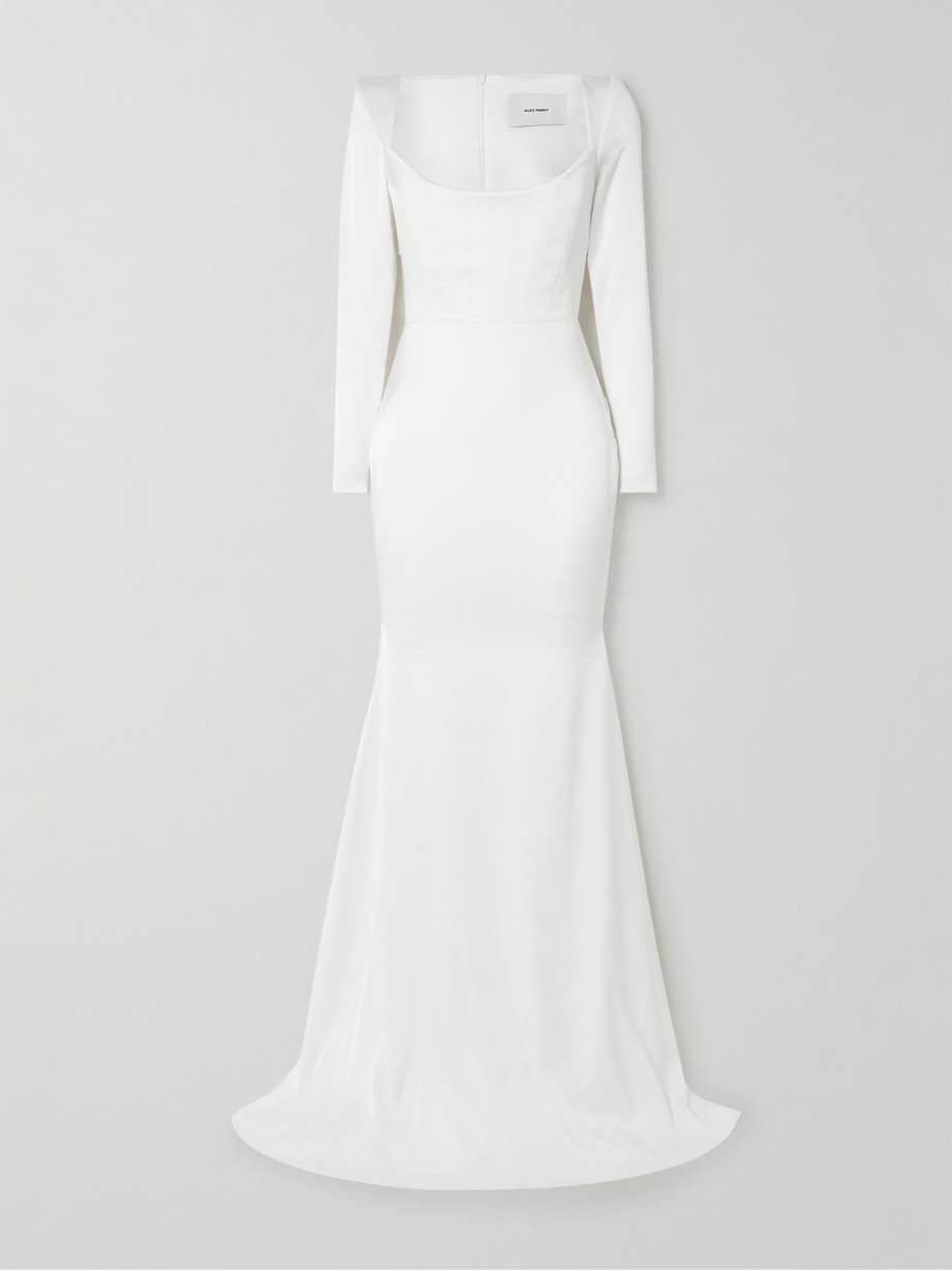 satin-crepe gown