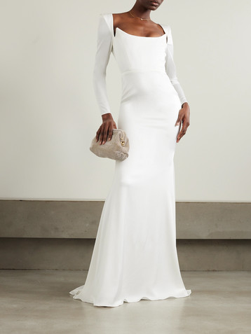 Alex Perry Satin-crepe gown