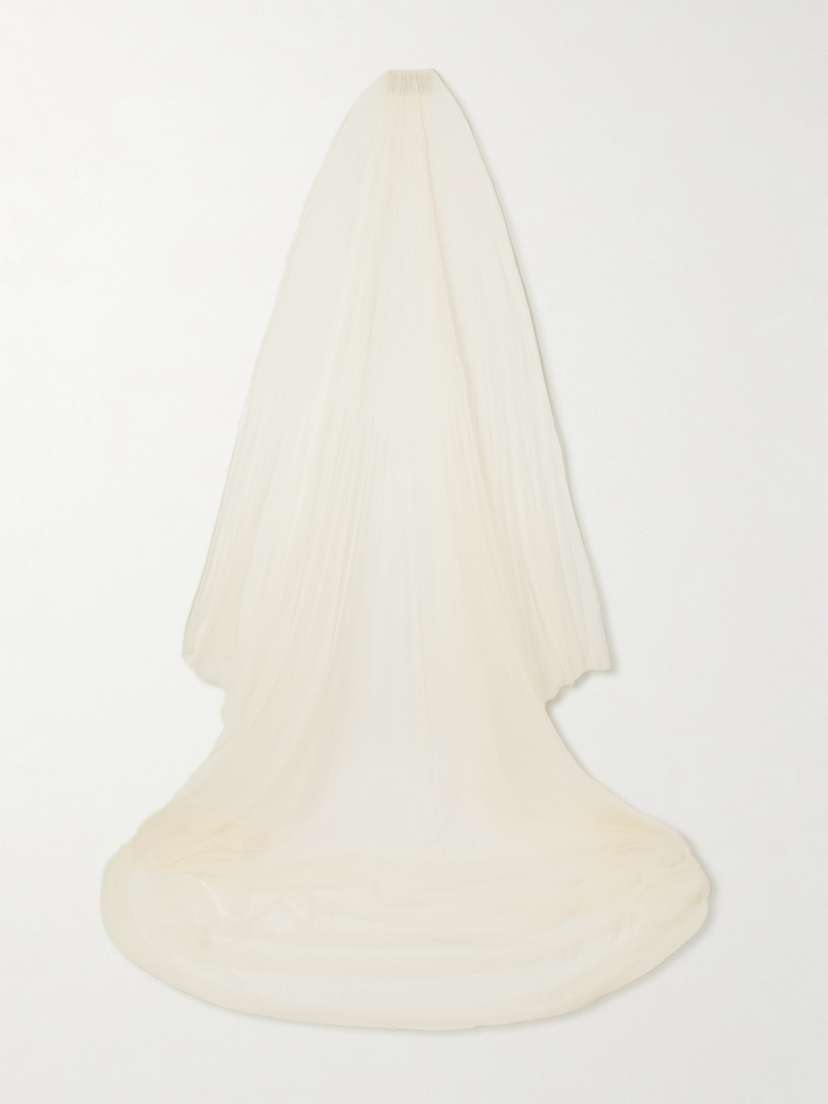 Danielle Frankel Pleated Tulle Veil